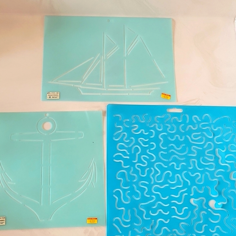 🌺3 for $10 Nautical Stencil Set